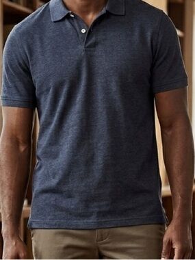 Banana Republic Men's Dark Navy Polo